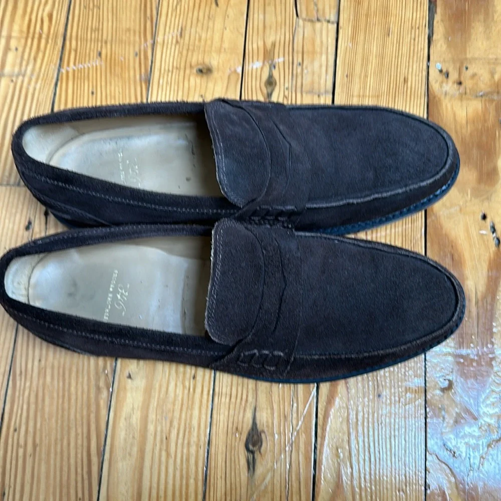 Brooks Brothers Men Brown Suede Loafers 10.5 D - Picture 3 of 10